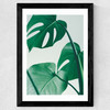Monstera by Rafael Farias Wide Black Frame