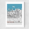 Cross Section London Medium White Frame