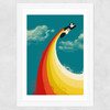 Panda Express Wide White Frame