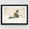 Walking Shadows: Turtles Wide Black Frame