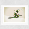 Walking Shadows: Turtles Wide White Frame