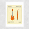 Guitar 2 Narrow White Frame