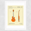 Guitar 2 Wide White Frame