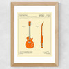 Guitar 2 Wide Oak Frame