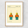 Toy Figure Narrow Oak Frame