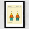 Toy Figure Wide Black Frame