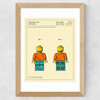 Toy Figure Wide Oak Frame