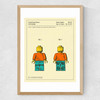 Toy Figure Medium Oak Frame