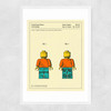 Toy Figure Narrow White Frame