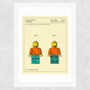Toy Figure Wide White Frame