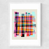 Fragments IX Medium White Frame