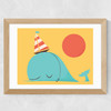 Party Hat Wide Oak Frame