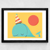 Party Hat Wide Black Frame