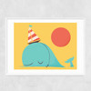 Party Hat Narrow White Frame