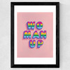 Woman Up Wide Black Frame