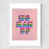 Woman Up Medium White Frame