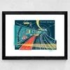 The London Tube Wide Black Frame