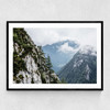 Mountains Narrow Black Frame