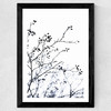 Winter Silhouettes Wide Black Frame