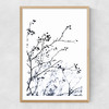 Winter Silhouettes Narrow Oak Frame