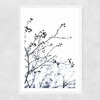 Winter Silhouettes Narrow White Frame