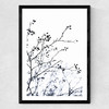 Winter Silhouettes Medium Black Frame