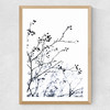 Winter Silhouettes Medium Oak Frame