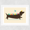 Bird Dog Wide White Frame