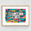 Brick Lane E1 Medium Oak Frame