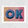 Ok by Sophie Ward Narrow White Frame