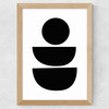 Abstract II Wide Oak Frame