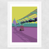 Millennium Bridge - St Pauls Wide White Frame