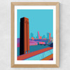 Tate Modern - City Skyline Wide Oak Frame