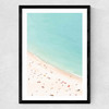 Aerial Beach Medium Black Frame