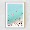 Beach Scene Narrow Oak Frame