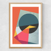 Graphic #2 Medium Oak Frame