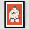 Kittens Wide Black Frame