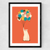 Penguin Bouquet Medium Black Frame