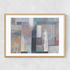 Painterly Abstract I Narrow Oak Frame