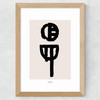 Flower Wide Oak Frame