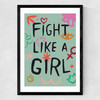 Fight Like A Girl Medium Black Frame