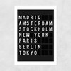 Arrivals Board Unframed Print