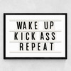 Kick Ass Repeat Medium Black Frame