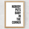 Baby in the Corner Wide Oak Frame