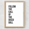 Disco Ball Wide Oak Frame