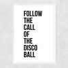 Disco Ball Narrow White Frame