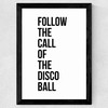Disco Ball Wide Black Frame