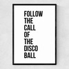 Disco Ball Narrow Black Frame