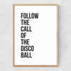 Disco Ball Narrow Oak Frame