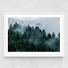 Foggy Hills Medium White Frame